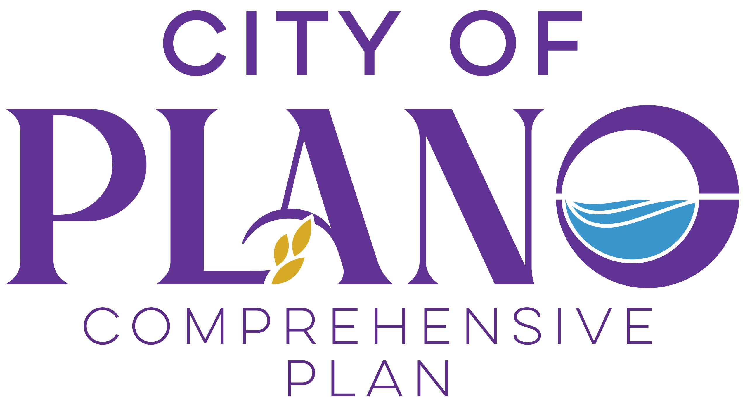 Image of Plano logo with text: "City of Plano Comprehensive Plan Update"