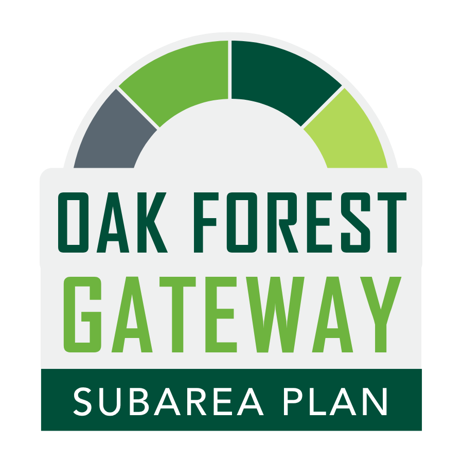 logo for the Oak Forest Gateway Subarea Plan